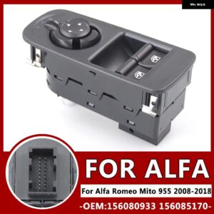 アルファロメオ マスターパワーウィンドウスイッチ ボタン カー スタイリング MITO 955 2008 2009-2018 156083273 156085172 - Low matching