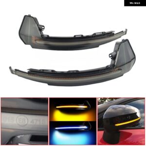 アウディ 車 LED ダイナミックウィンカー ライト A1 8X 2011-17 サイド ウイング ミラー フラッシャーインジケータウインカー - Dynamic Yellow Blue