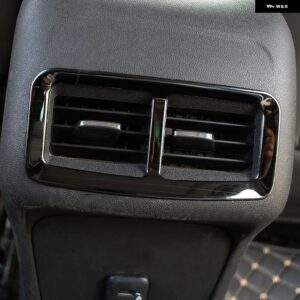 シボレー リア エアコン ベント アウトレット 装飾カバー インテリア ステッカー エクイノックス 2017-2019 スタイリング - stainless black