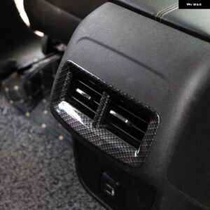 シボレー リア エアコン ベント アウトレット 装飾カバー インテリア ステッカー エクイノックス 2017-2019 スタイリング - Carbon fiber black