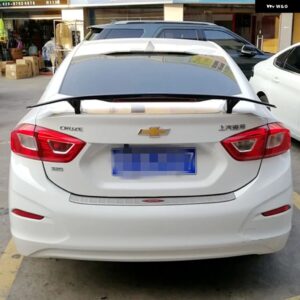 シボレー ABS 材料プライマーカラーと ブレーキライト LED セダンセダン 汎用 リア スポイラー クルーズ スポイラー 2009-2018 - Unpainted
