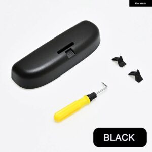 アウディ アップグレード メガネ ケースサングラス ホルダー サングラス ボックス A4 B8 B9 A3 8V Q3 Q5 Q7 Q2 A6 2013 - 2021 アクセサリー - black