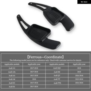 アウディ A3 A4L A5 A8 S3 S5 SQ5 Q7 R8 TT TTS オート ステアリングホイール リア シフト パドルカー シフト 装置半自動クラッチレッド - black