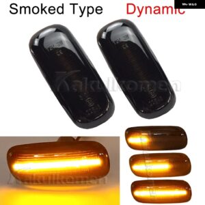 アウディ サイド マーカーライト ダイナミック LED ウィンカー点滅 インジケーター A3 S3 8P A4 B6 B8 B7 S4 RS4 A6 S6 C5 8E0949127 - Dynamic Smoked Type
