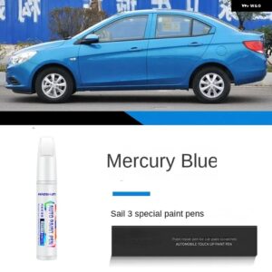 シボレー セイル 3 ペイント タッチアップ ペン キット - スクラッチ修復車スクラッチリムーバー ブラシ付き DIY オートアクセサリー - Mercury Blue GJX