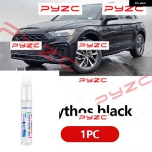 アウディ Q5 2008-2025 8R FY ペイントタッチアップペンキット - スクラッチ修復車スクラッチリムーバー ブラシ付き DIY オートアクセサリー - black