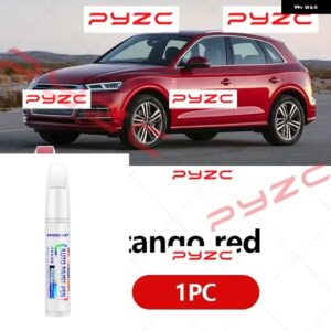 アウディ Q5 2008-2025 8R FY ペイントタッチアップペンキット - スクラッチ修復車スクラッチリムーバー ブラシ付き DIY オートアクセサリー - Tango Red