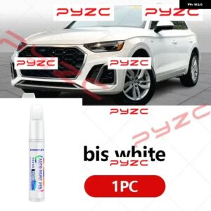 アウディ Q5 2008-2025 8R FY ペイントタッチアップペンキット - スクラッチ修復車スクラッチリムーバー ブラシ付き DIY オートアクセサリー - Ibis White