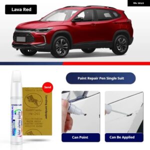 シボレー TRAX ペイントタッチアップペンキット ペイントスクラッチ修復 スクラッチリムーバーペイントリペアセット自動車アクセサリー - Lava Red