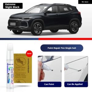 シボレー TRAX ペイントタッチアップペンキット ペイントスクラッチ修復 スクラッチリムーバーペイントリペアセット自動車アクセサリー - Extreme Night Black
