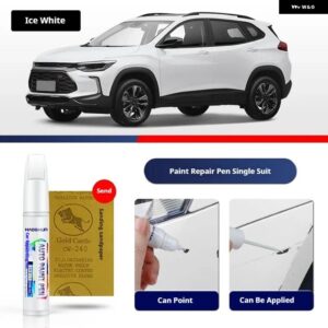 シボレー TRAX ペイントタッチアップペンキット ペイントスクラッチ修復 スクラッチリムーバーペイントリペアセット自動車アクセサリー - Ice White