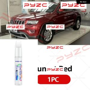 ジープ グランド チェロキー 1992-2025 ZJ ペイント タッチアップ ペンキット - スクラッチ修復車スクラッチリムーバー ブラシ付き DIY オートアクセサリー - Sunset　Red　606