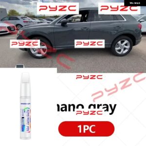 アウディ Q3 2011-2025 8U F3 ペイントタッチアップペンキット - スクラッチ修復車スクラッチリムーバー ブラシ付き DIY オートアクセサリー - nano gray