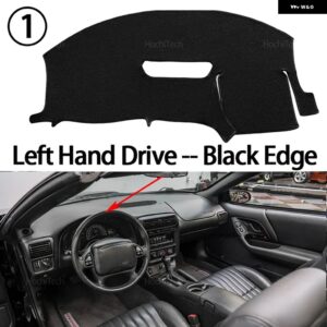 シボレー インテリア アクセサリー自動車 ダッシュボード カバー ダッシュマットボードパッド カーペットダッシュマット抗紫外線マット カマロ MK - Left Hand Black