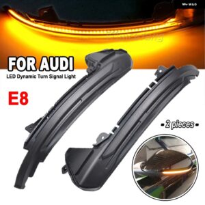 アウディ ダイナミックミラー ウインカー A6 C7 C7.5 4G S6 LED ウインカー 2013-18 RS6 SLINE チューニングパーツ - Black Shell