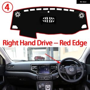 ジープ インテリア アクセサリー自動車 ダッシュボード カバー ダッシュマットボードパッド カーペットダッシュマット抗UVマット - right　hand　red　edge