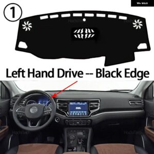 ジープ インテリア アクセサリー自動車 ダッシュボード カバー ダッシュマットボードパッド カーペットダッシュマット抗UVマット - left　hand　black