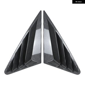 アウディ A3 8Y 2021-2024 リアサイドウィンドウルーバーシャッター トリム カバー グロスブラック/カーボンルックテール フロントガラス シェード - Carbon Fiber Look