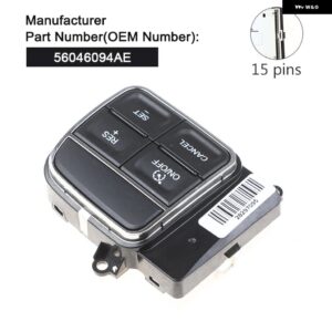ジープ 56046255AD 56046094AE ステアリングホイール コントロール スイッチ 2011-2018 ダッジ クライスラー 300 タウン カントリー - 56046094AE