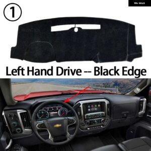 シボレー ダッシュボード カバー パッド シルバラード 1500 2500 3500 GMC シエラ 2014-2018 ダッシュボード サンシェ - Black Edge
