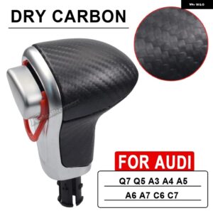 アウディ Q7 Q5 A3 A4 A5 A6 A7 C6 C7 4G1 713 139 ギア シフト ノブ シフト ノブ スタイリング - Dry Carbon