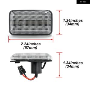 スモークダイナミック アンバー LEDサイドミラー シーケンシャルウィンカーブリンカー2個 アウディ 80 B4 90 B3 100 C4 A6 V8 4C S2 RS2アバントクーペ - Clear Lens