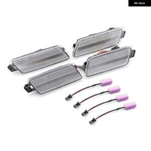 4個 フロント リア アンバー レッド LED フェンダーフレア サイド マーカーライト アウディ A7 クワトロ 14-16 S7 13-18 A7 クワトロ 12-18 RS7 14-18 - clear