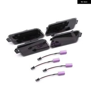 4個 フロント リア アンバー レッド LED フェンダーフレア サイド マーカーライト アウディ A7 クワトロ 14-16 S7 13-18 A7 クワトロ 12-18 RS7 14-18 - smoke