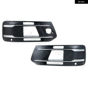アウディ Q7 2016-2019 フォグランプ シェード グリッド フロント バンパー ランプ下 自動車用 フォグランプ フレーム 4M0807681 4M0807682 - 1 Left and 1 Right