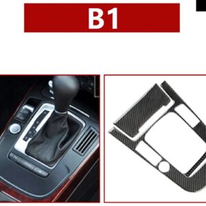 カーボン 車 コンソール ギア シフト パネル 装飾 カバー トリム ステッカー アウディ A4 B8 A5 Q5 2012-2016内装アクセサリー - b1