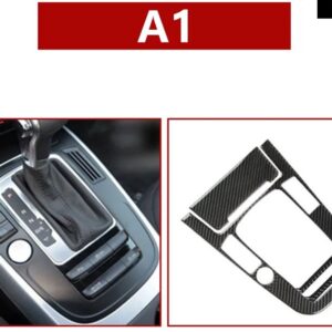 カーボン 車 コンソール ギア シフト パネル 装飾 カバー トリム ステッカー アウディ A4 B8 A5 Q5 2012-2016内装アクセサリー - a1