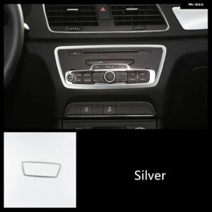 ステンレス センター コンソール エアコン CD フレーム 装飾 カバー トリム アウディ Q3 2012-2016カー スタイリング インテリア - 1 piece2