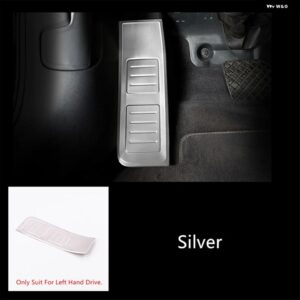 ステンレス 製センター ギア シフト パネル カバー トリム アウディ A6 C8 2019 シルバー カーセンター コンソール ボタン フレーム 装飾 - 1 piece4