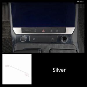 ステンレス 製センター ギア シフト パネル カバー トリム アウディ A6 C8 2019 シルバー カーセンター コンソール ボタン フレーム 装飾 - 1 piece5