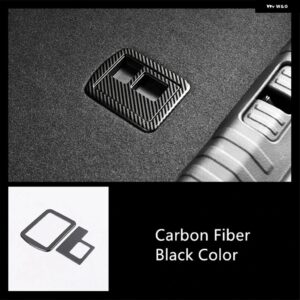 ステンレス 製リア エアベント カバー トリム アウディ A6 C8 2019 カーボンカラー ウォーターカップ ホルダー パネル 装飾 デカール - 2 pieces