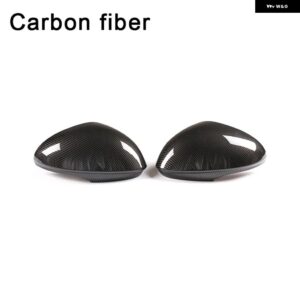 車サイドバックミラー カバー アルファロメオ ジュリア 2017 - 20-2022 ABS カーボン トリム 装飾 シェルアクセサリー - carbon fiber