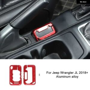 キー チェーン ジープ グラディエーター JT 車キーカバー メタル フルプロテクション キーシェル アクセサリー ジープ ラングラー JL 2018-2023 - red　e