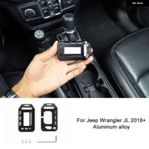 キー チェーン ジープ グラディエーター JT 車キーカバー メタル フルプロテクション キーシェル アクセサリー ジープ ラングラー JL 2018-2023 - black　f