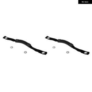 車用トップハンドル 滑り止めグラブハンドル穴 付き シートヘッドレスト アームレスト ジープ ラングラー YJ TJ JK JL 1997-2024年以降 - 2pcs　black　handles