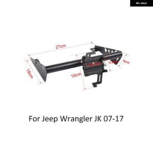 センター コンソール 電話 ホルダー GPS スタンド サポート JEEP WRANGLER JK 2007 - 11-2017 インテリア アクセサリー - black　d