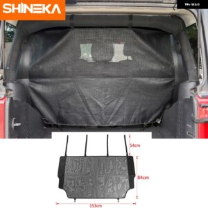 収納 整理用 JEEP WRANGLER JK JL 2007-2018+ 車 トランク ペット隔離ネット 収納 バッグ JEEP WRANGLER アクセサリー - isolation　net　a