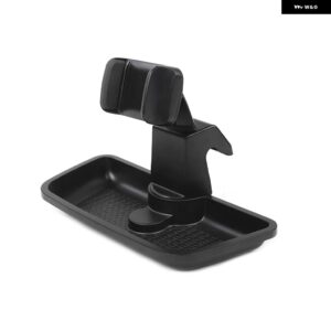 ブラック 携帯電話 IPAD ホルダー 車用 GPS ブラケット ダッシュ マウント ホルダー 収納 オーガナイザー ボックス ジープ ラングラー JK 2012-2017 - b