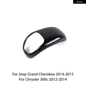 車用 ギア シフト ノブ 装飾 カバー トリム アクセサリー ジープ グランド チェロキー 2014 2015 クライスラー 300C 2012 2013 2014 - carbon　fiber　1pc