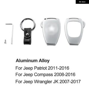 キー チェーン リングシェルカバー ケース フレーム JEEP WRANGLER JK 2007-2017 JEEP COMPASS 2008-2015 PATRIOT 2011-2015 - b
