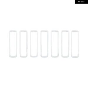 車用フロント エンジン フード エアコン ACベントデコレーションカバー アクセサリー ジープ ラングラー JL グラディエーター JT 2018-2023 - white