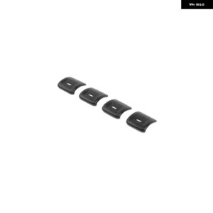 車内中央 コントロール ウィンドウスイッチ ボタン 装飾 カバー トリム アクセサリー ジープ ラングラー JK 2012-2017 - black