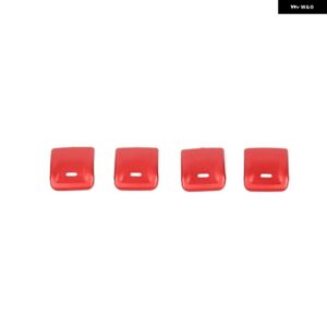車内中央 コントロール ウィンドウスイッチ ボタン 装飾 カバー トリム アクセサリー ジープ ラングラー JK 2012-2017 - red