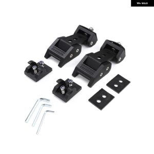 ロックハードウェア JEEP WRANGLER TJ 1997-2006 ブラック カー エンジン フードラッチキャッチカバー JEEP WRANGLER TJ アクセサリー - Black　A