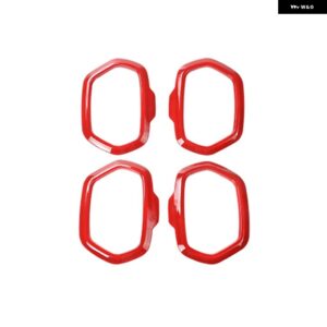 車ドア スピーカー デコレーションカバー リング JEEP RENEGADE 2016 - 23以降 インテリア アクセサリー - red