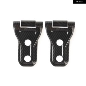 車用 ステッカー ジープ グラディエーター JT 車用 エンジン フードヒンジ プロテクター トリム カバー アクセサリー ジープ ラングラー JL 2018-2023 - carbon　fiber　b